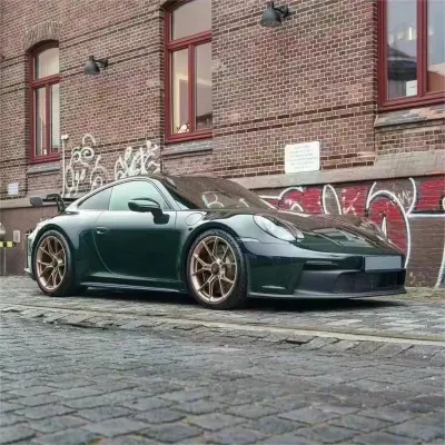 Gloss Brewster Green Car Vinyl Wrap PET 02