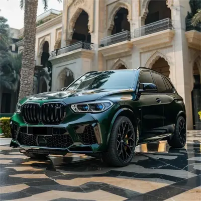 Gloss Metallic Emerald Green Car Vinyl Wrap PET 02