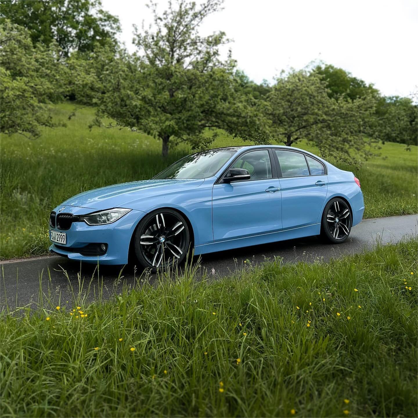 Gloss China Blue Car Vinyl Wrap PET