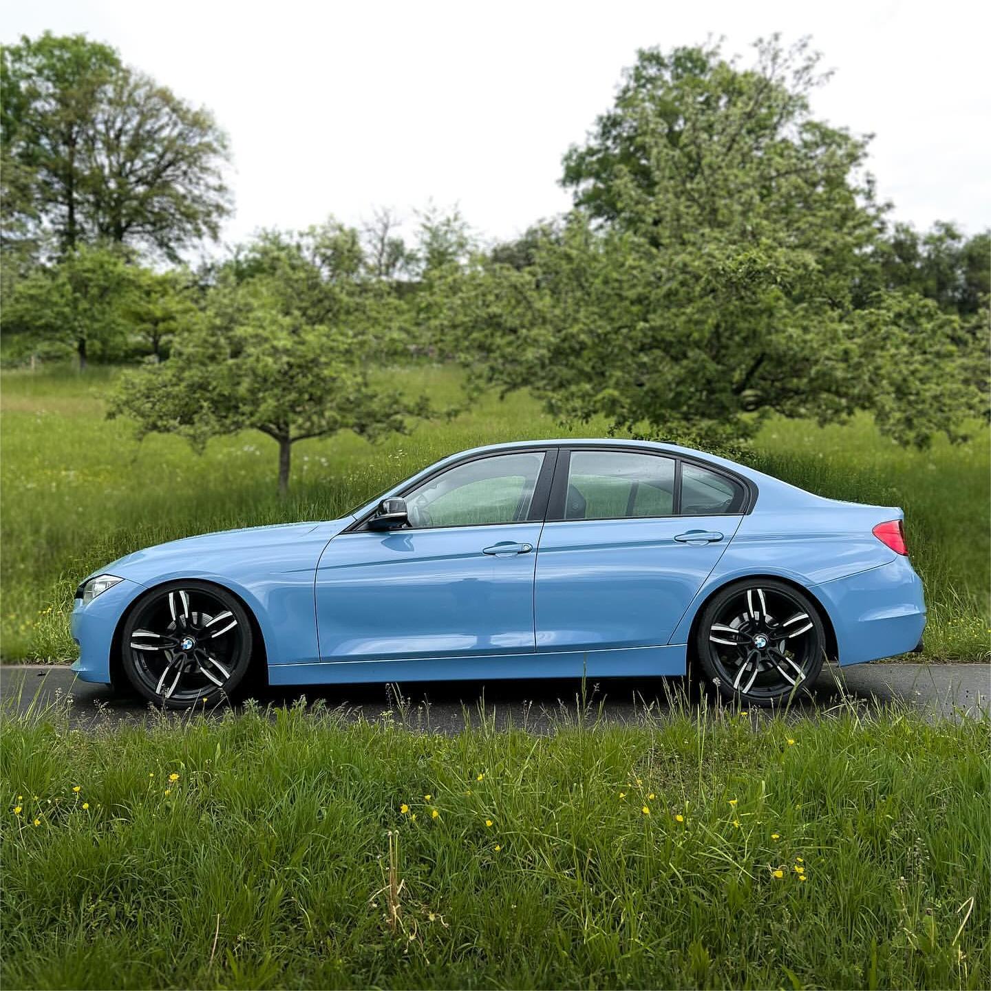 Gloss China Blue Car Vinyl Wrap PET