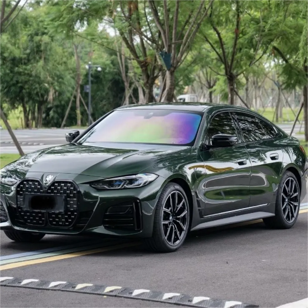Gloss Metallic Royal Green Car Vinyl Wrap