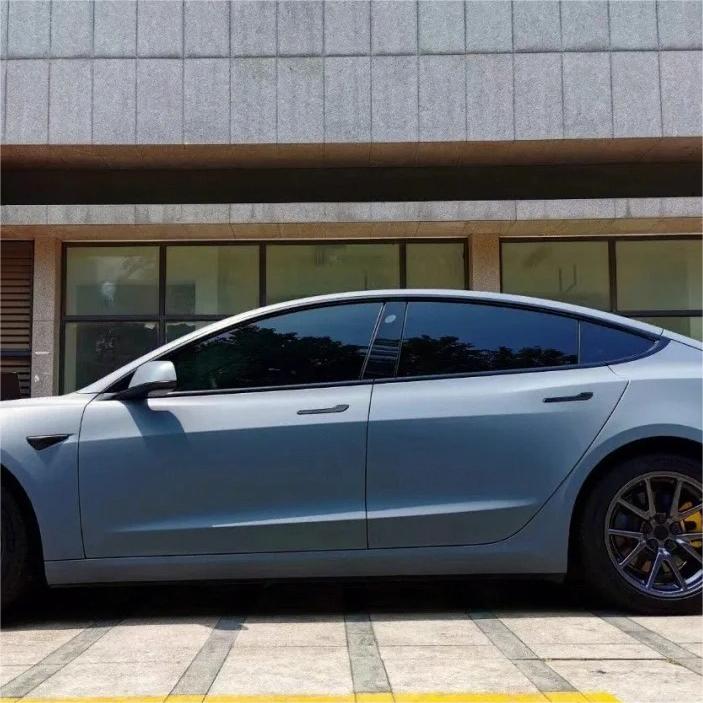 Matte Satin Cement Grey Car Vinyl Wrap