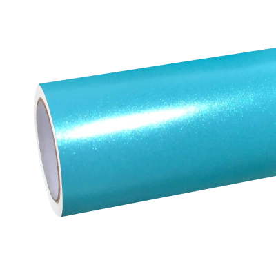 Satin Chrome Tiffany Blue Car Vinyl Wrap 01
