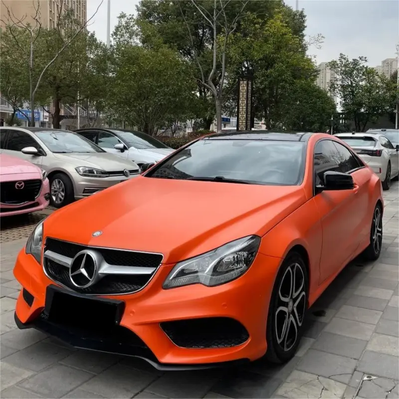 matte orange car wrap