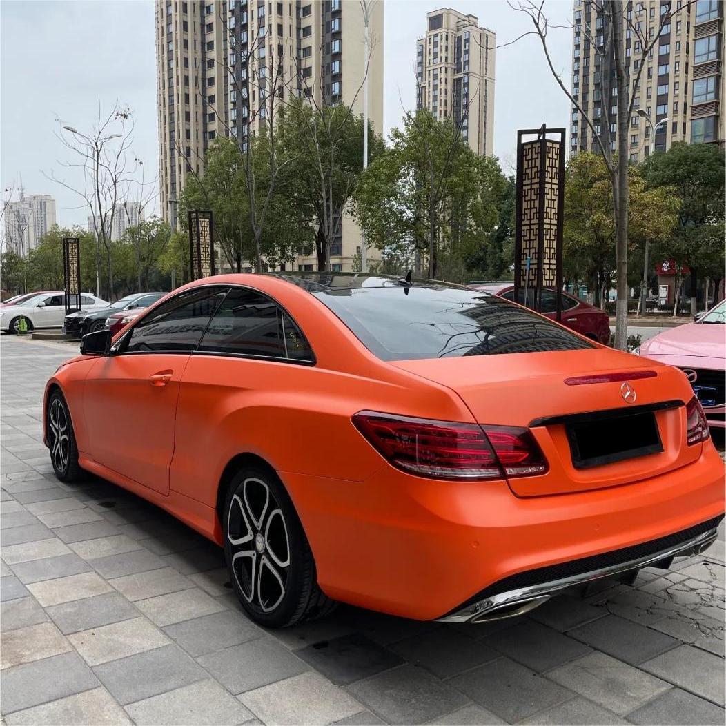 orange chrome vinyl wrap
