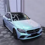 Gloss Metallic Twin Grey Green Car Vinyl Wrap Sale
