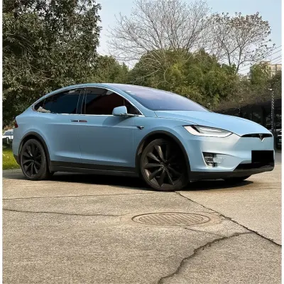 Matte Blue Wrap China Blue Car Wrap  02