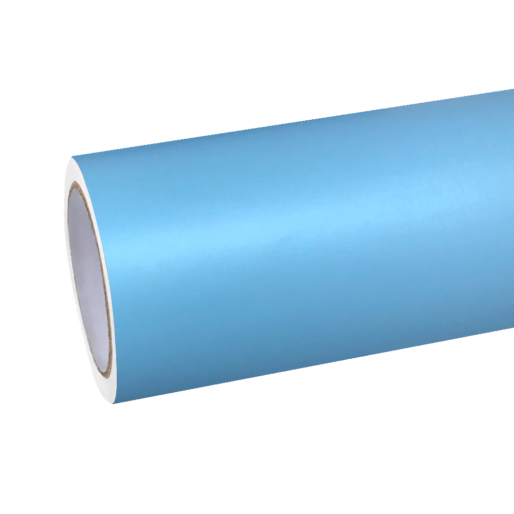 Matte Satin Glacier Blue Car Vinyl Wrap