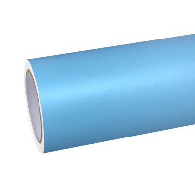 Matte Satin Glacier Blue Car Vinyl Wrap 01