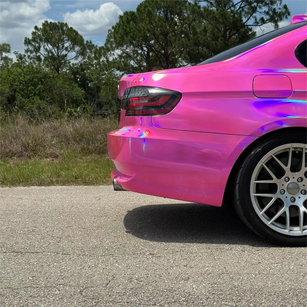 Pink Holographic Car Wrap