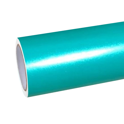 Satin Chrome Lake Green Car Vinyl Wrap 01