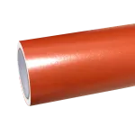 Satin Chrome Orange Car Vinyl Wrap