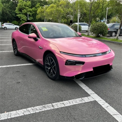 Gloss Metallic Diamond Gold Pink Car Vinyl Wrap 02