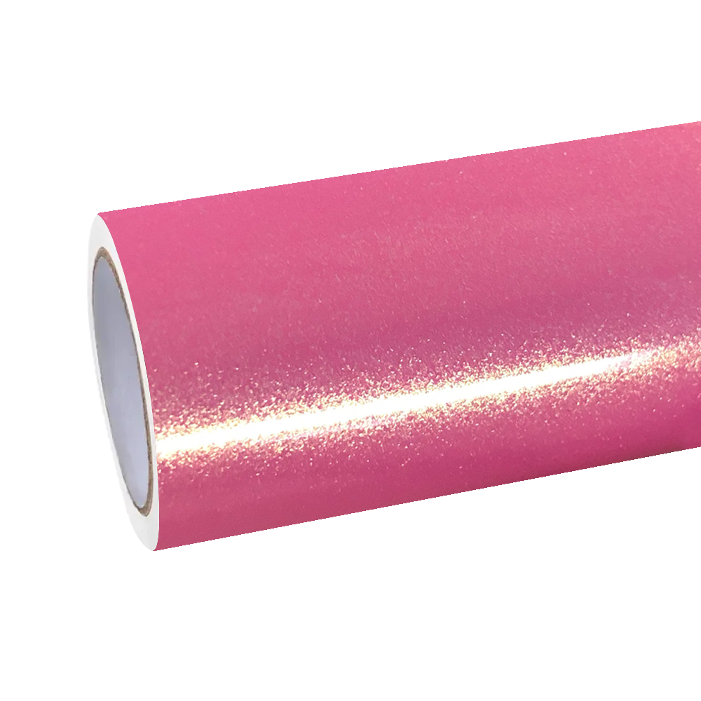 Gloss Metallic Diamond Gold Pink Car Vinyl Wrap