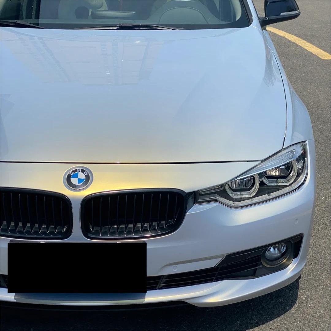 Gloss Metallic Diamond Grey Gold Car Vinyl Wrap