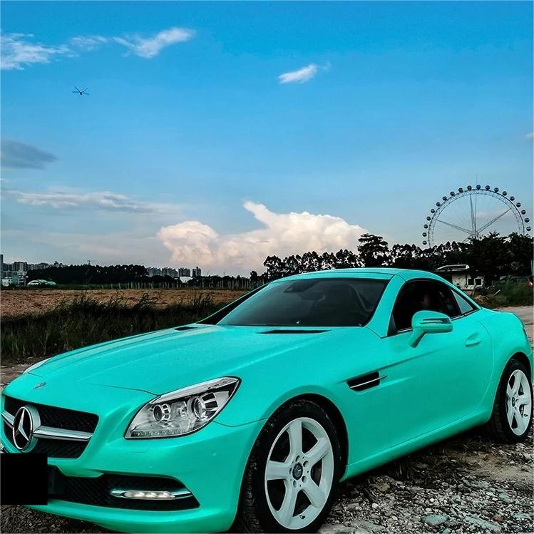 metallic green vinyl wrap