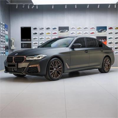 Matte Metallic Diamond Black Gold Car Vinyl Wrap 02