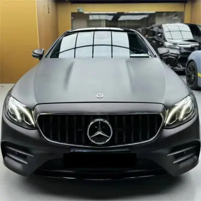 Matte Metallic Diamond Black Red Car Vinyl Wrap 02