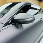 Matte Metallic Diamond Black Red Car Vinyl Wrap