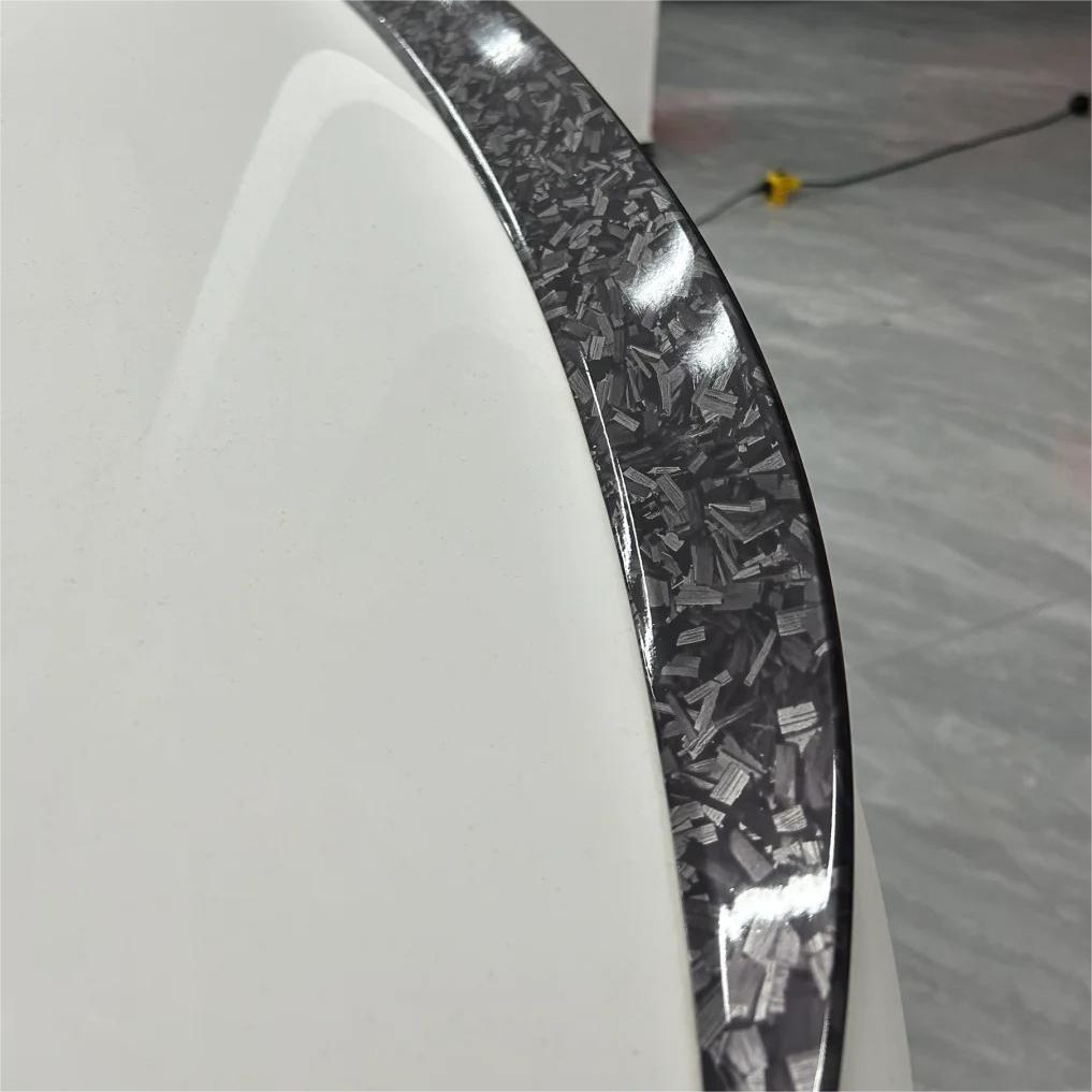 Gloss Black Forged Carbon Car Vinyl Wrap PET