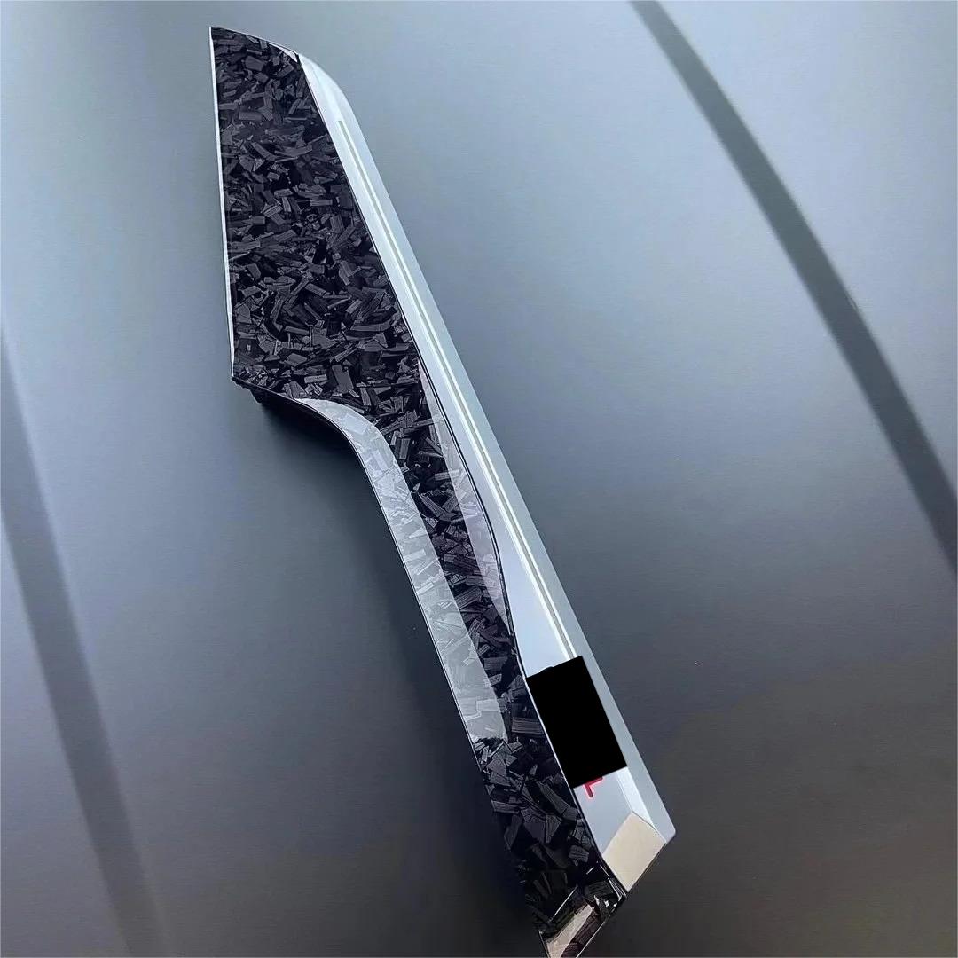 Gloss Black Forged Carbon Car Vinyl Wrap PET