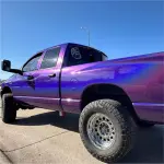 Gloss Metallic Rainbow Laser Dark Purple Car Vinyl Wrap
