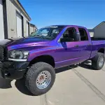 Gloss Metallic Rainbow Laser Dark Purple Car Vinyl Wrap
