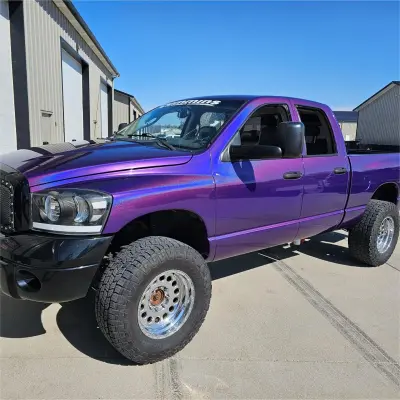 Gloss Metallic Rainbow Laser Dark Purple Car Vinyl Wrap 02