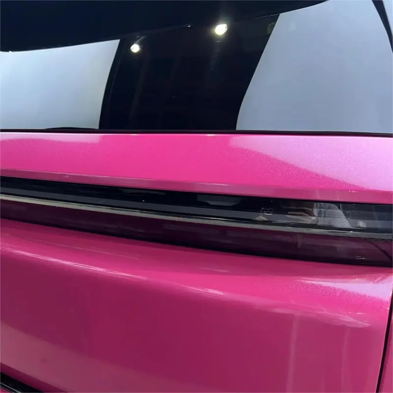Gloss Metallic Sparkle Glitter Pink Car Vinyl Wrap