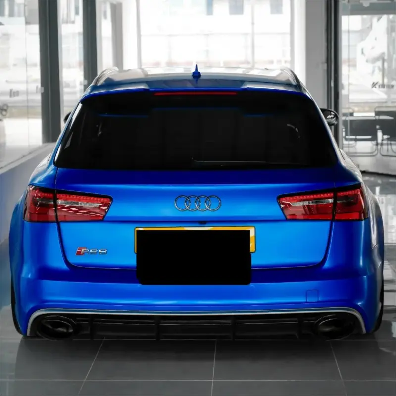 Matte Metallic Diamond Blue Car Vinyl Wrap 