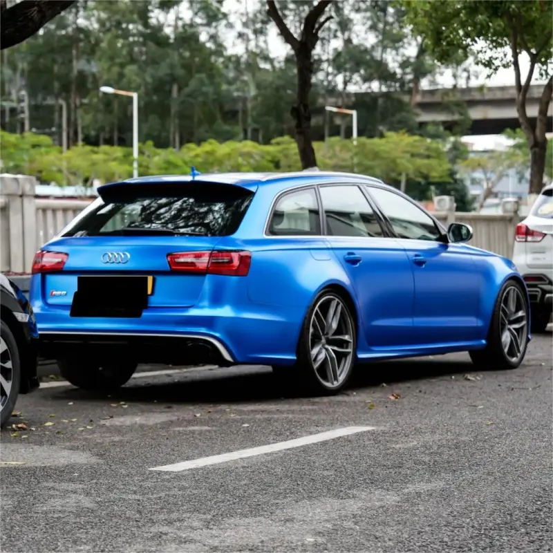 Matte Metallic Diamond Blue Car Vinyl Wrap 