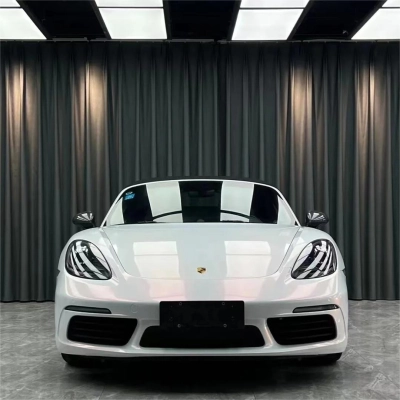 Gloss Metallic Chameleon Diamond Pink White Car Vinyl Wrap 02