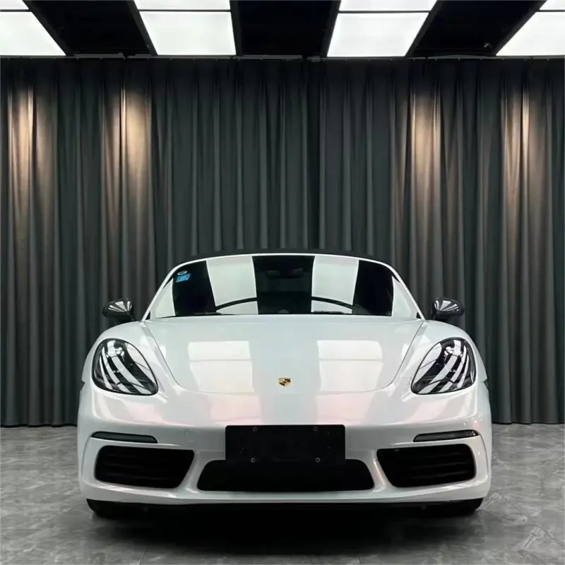 Gloss Metallic Chameleon Diamond Pink White Car Vinyl Wrap