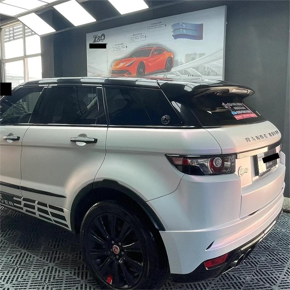 Matte Metallic Chameleon Diamond Pink White Car Vinyl Wrap