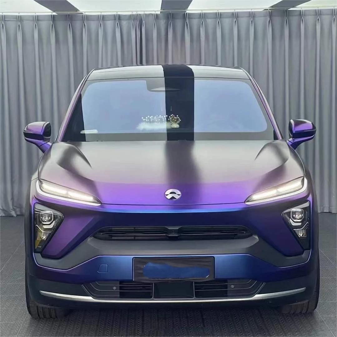 Matte Metallic Diamond Purple Red Car Vinyl Wrap