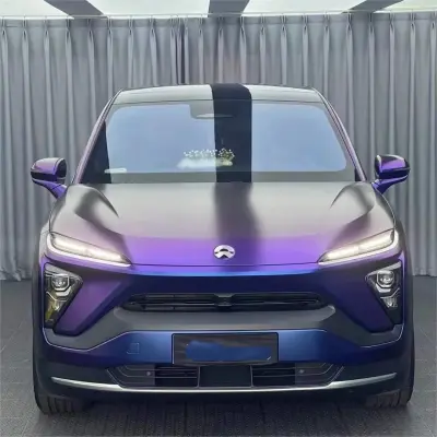 Matte Metallic Diamond Purple Red Car Vinyl Wrap 02