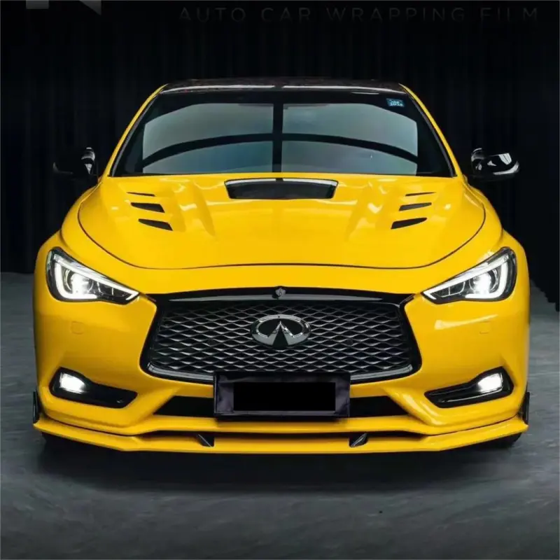 Gloss Metallic Sparkle Sunflower Yellow Car Vinyl Wrap