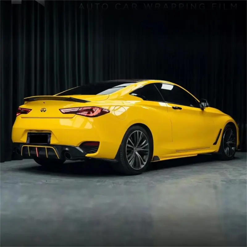 Gloss Metallic Sparkle Sunflower Yellow Car Vinyl Wrap