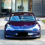 Gloss Metallic Dark Blue Car Vinyl Wrap PET | Audi Navarre Blue