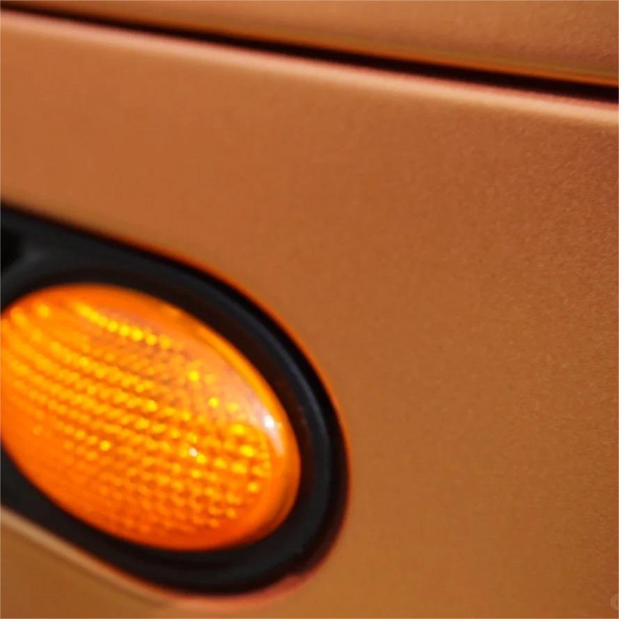 Satin Chrome Copper Brown Car Vinyl Wrap