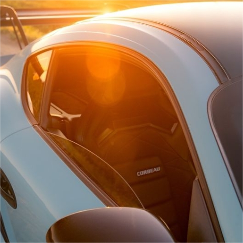 Gloss Meissen Blue Car Vinyl Wrap PET