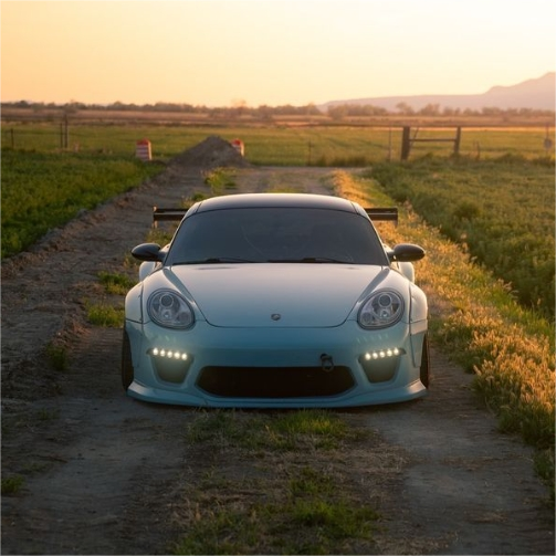 Gloss Meissen Blue Car Vinyl Wrap 