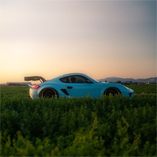 Gloss Meissen Blue Car Vinyl Wrap 