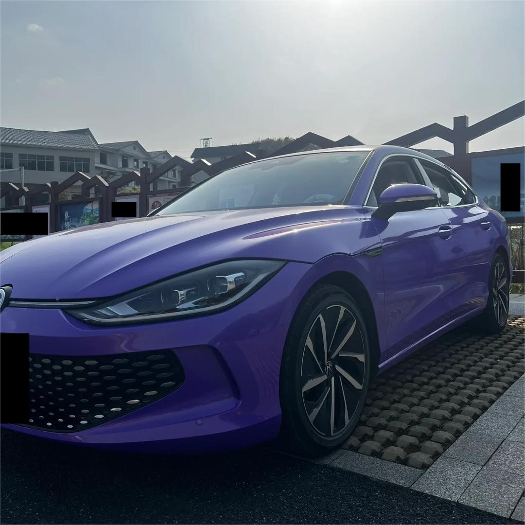 Gloss Metallic Chameleon Gold Purple Car Vinyl Wrap