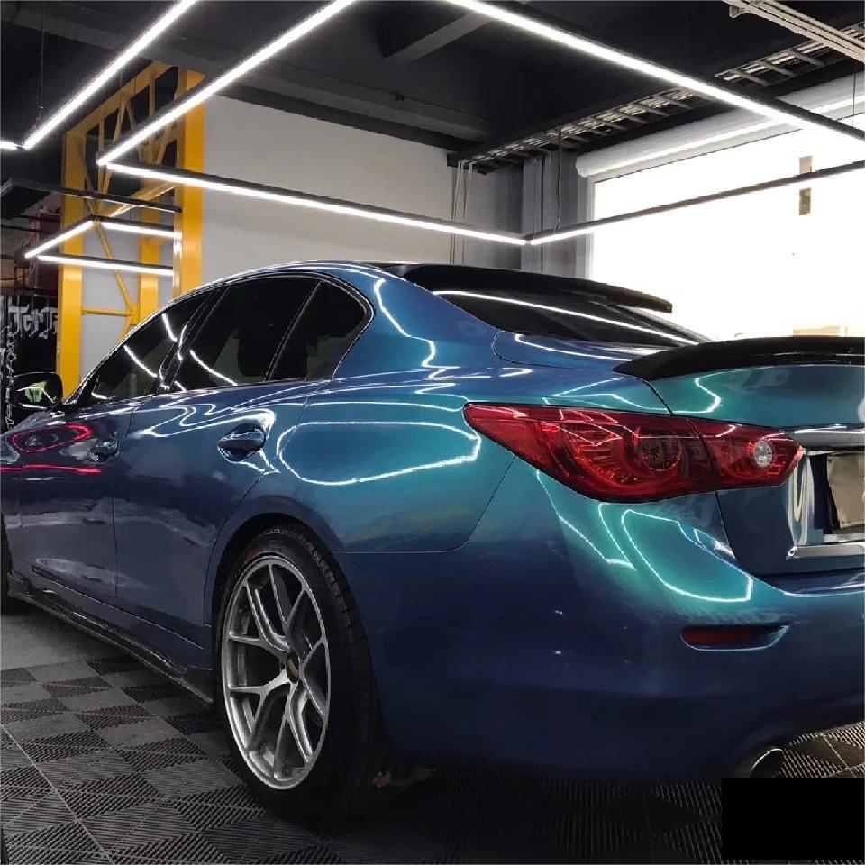 Gloss Metallic Chameleon Green Purple Car Vinyl Wrap