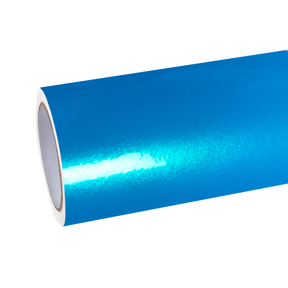 Gloss Metallic Chameleon Green Sky Blue Car Vinyl Wrap