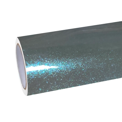 Gloss Metallic Diamond Grey Blue Car Vinyl Wrap 01