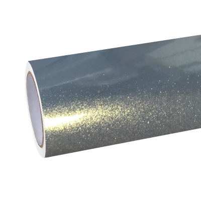 Gloss Metallic Diamond Grey Gold Car Vinyl Wrap 01