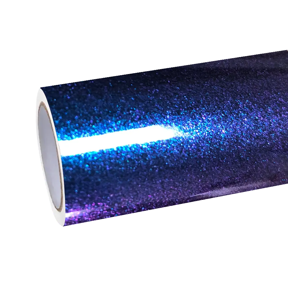 Gloss Metallic Diamond Purple Red Car Vinyl Wrap