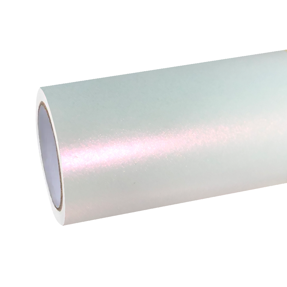Matte Metallic Chameleon Diamond Pink White Car Vinyl Wrap